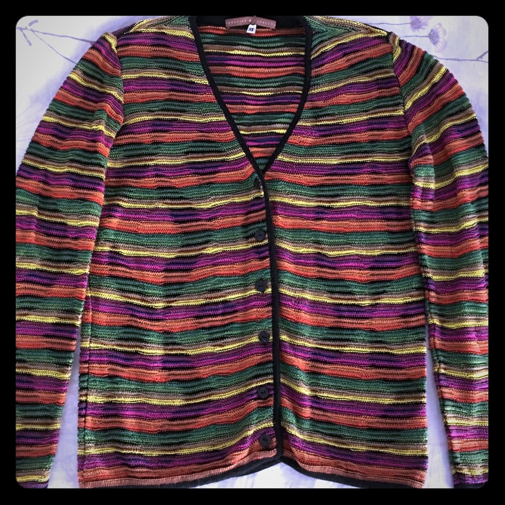 Peruvian Connection XS 100% Pima Cotton Sweater